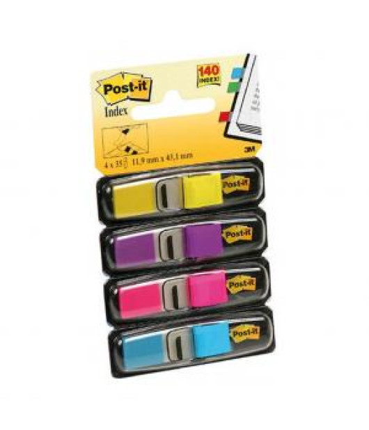 Post-it index úzky, 11,9x43,1 mm, neónové farby 