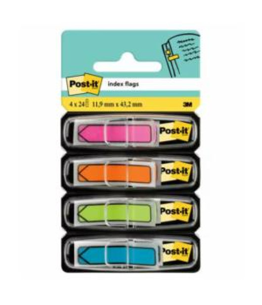 Post-it index šípky neónové, 11,9 x 43,1 mm 