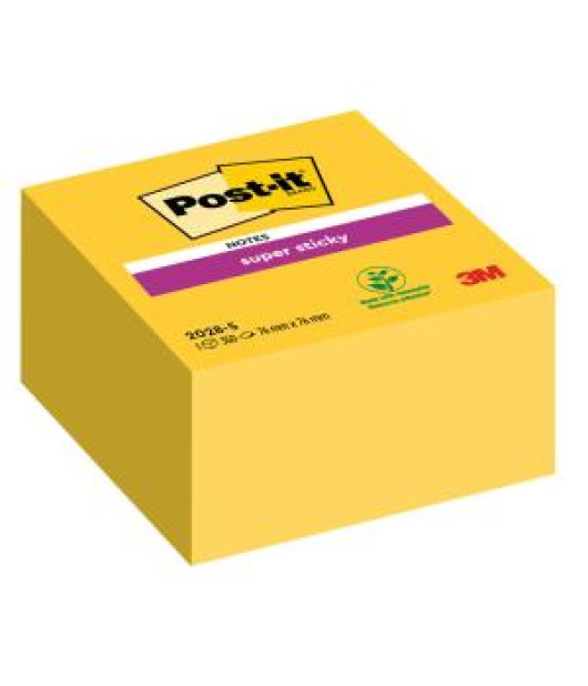Samolepiaci bloček Post-it Super Sticky 76x76mm žltá 350l 