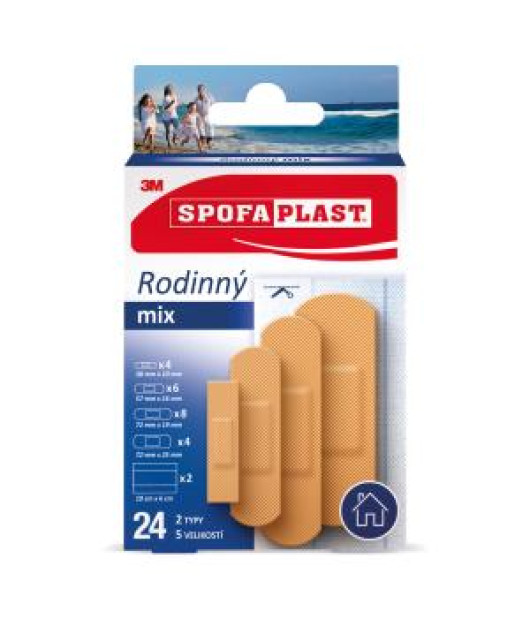 3M Spofaplast Rodinný Mix 603, 24 ks 