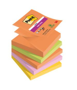 Samolepiace Z-bločky Post-it Super Sticky BOOST, veľkosť 76x76 mm, 5 bločkov po 90 lístkov 