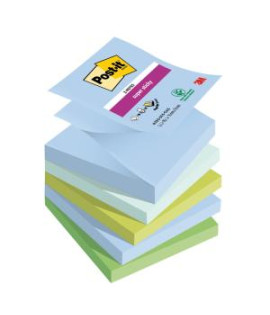 Samolepiace Z-bločky Post-it Super Sticky OASIS, veľkosť 76x76 mm, 5 bločkov po 90 lístkov 