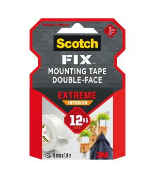 Montážna páska Scotch do interiéru supersilná, 19 mm x 1,8 m 
