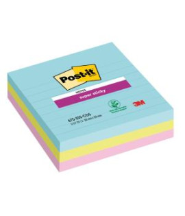 Samolepiaci bloček Post-it Super Sticky COSMIC, veľkosť 101x101 mm, 3 bločky po 70 lístkov 