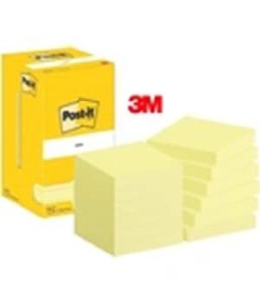 Samolepiaci bloček Post-it Super Sticky 76x76mm žlté 12x90l 