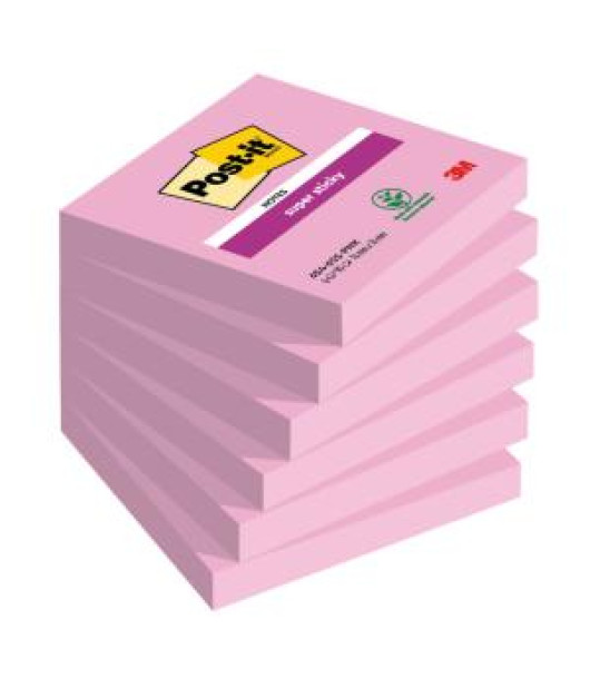 Samolepiaci bloček Post-it Super Sticky svetlo ružové 76x76mm 