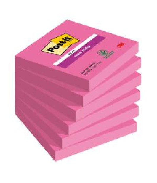 Samolepiaci bloček Post-it Super Sticky ružové 76x76mm 