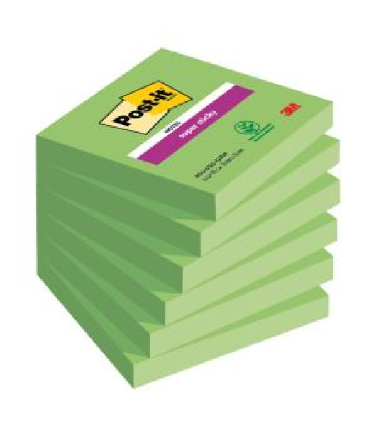 Samolepiaci bloček Post-it Super Sticky zelené 76x76mm 