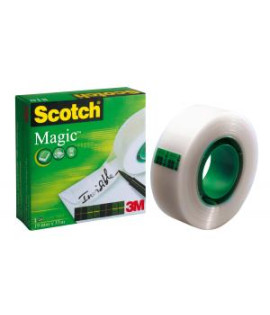 Lepiaca páska Scotch Magic neviditeľná popisovateľná, 19 mm x 33 m, v krabičke 