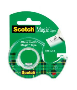 Lepiaca páska Scotch Magic neviditeľná popisovateľná 19 mm x 7,5 m s dispenzorom 