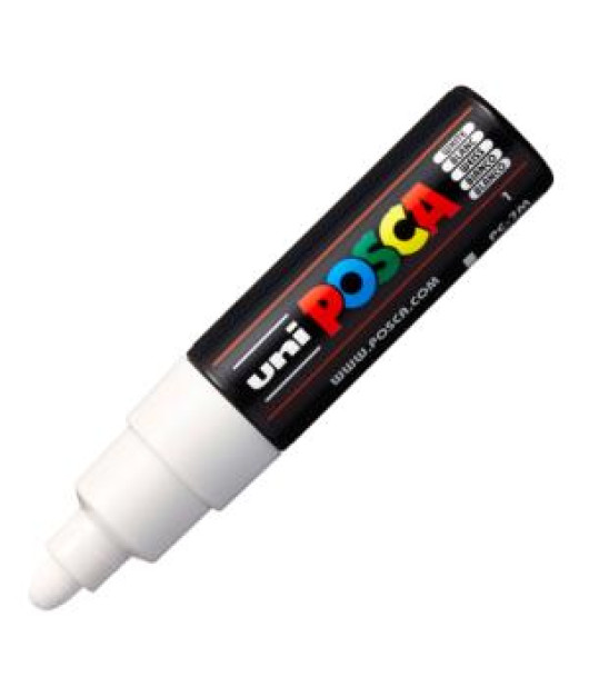Popisovač uni POSCA PC-7M biely 