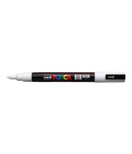 Popisovač uni POSCA PC-3M biely 