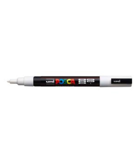 Popisovač uni POSCA PC-3M biely 