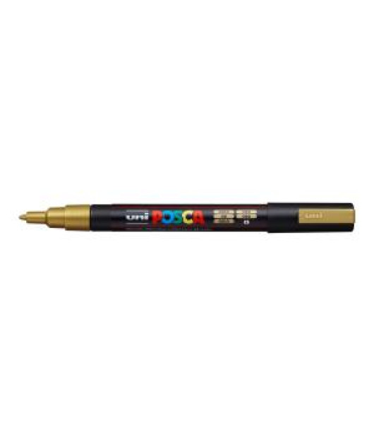 Popisovač uni POSCA PC-3M zlatý 