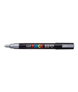 Popisovač uni POSCA PC-3M strieborný 