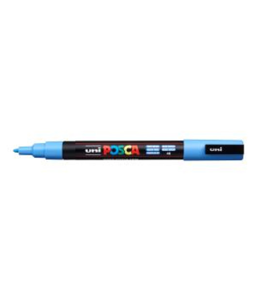 Popisovač uni POSCA PC-3M nebesky modrý 