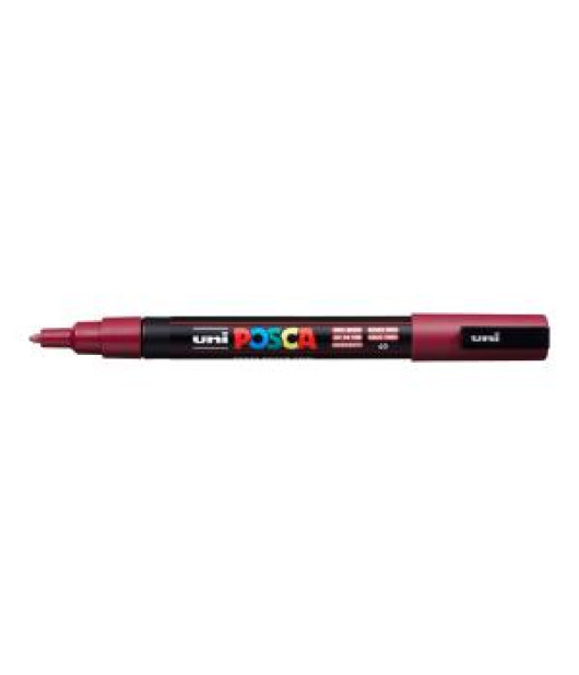 Popisovač uni POSCA PC-3M bordový 