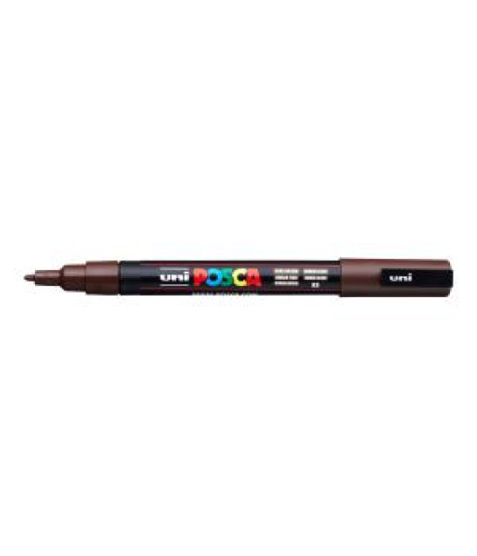 Popisovač uni POSCA PC-3M tmavohnedý 