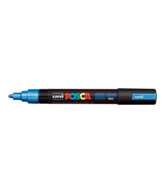 Popisovač uni POSCA PC-5M metalicky modrý 