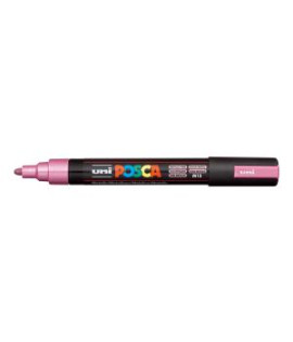 Popisovač uni POSCA PC-5M metalicky ružový 