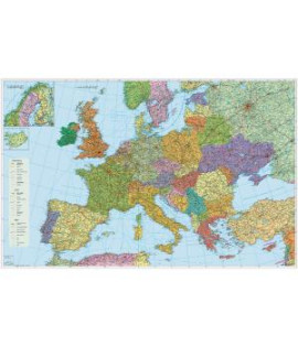 Mapa Európa-cestná sieť 