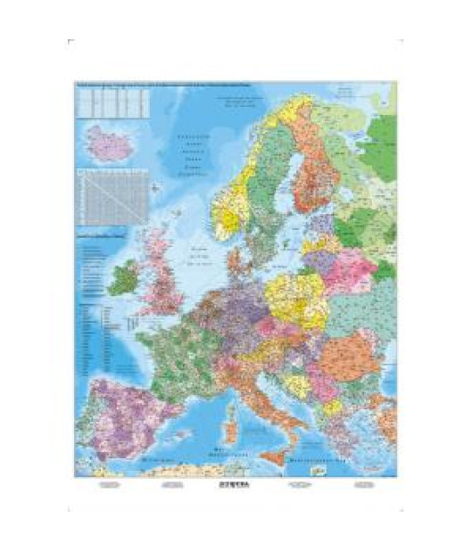 Mapa Európa PSČ 