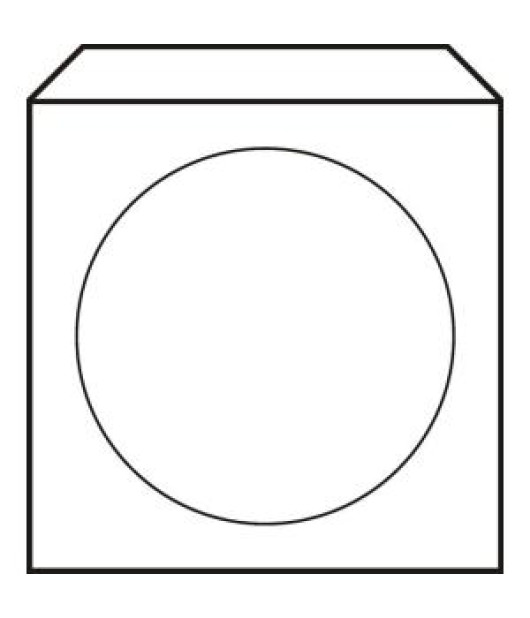 Obálky na CD 125x125 s okienkom 100 ks 