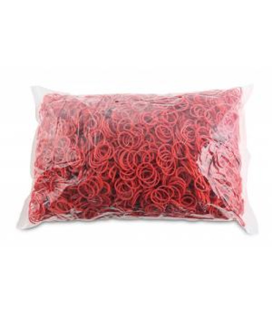 Gumičky Office Products 20mm 1kg červené 