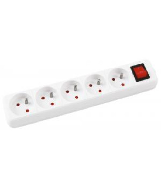 Predlžovací kábel Office Products s 5 zásuvkam s vypínačom 5m 