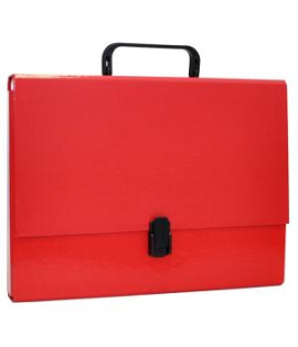 Aktovka s držadlom Office Products na dokumenty A4 červená 