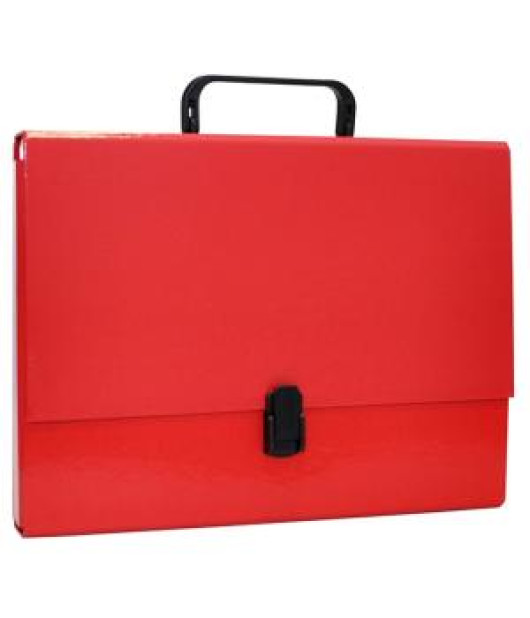 Aktovka s držadlom Office Products na dokumenty A4 červená 