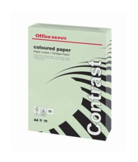 Farebný papier Office Depot A4, pastelová zelená, 80 g/m2 