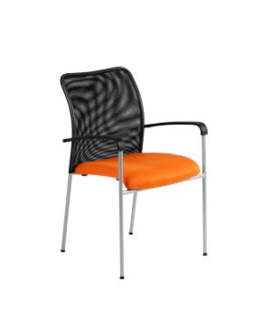 Rokovacia stolička TRITON Net oranžová 
