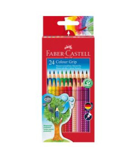Farbičky akvarelové Faber Castell Color Grip 24 ks farebné 