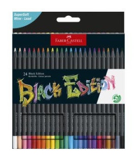 Farbičky Faber Castell Black Edition, 24 ks 
