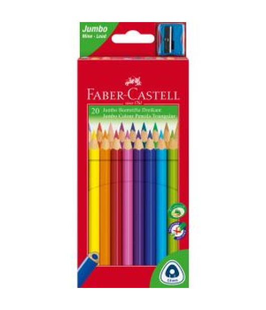 Farbičky Faber Castell Junior grip, 20 ks 
