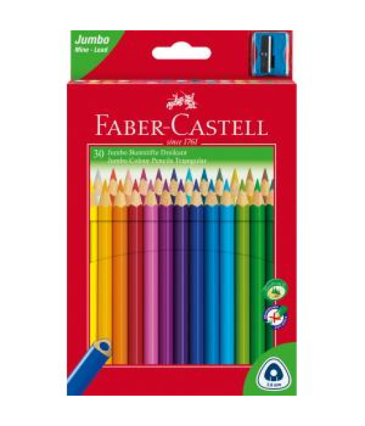 Farbičky Faber Castell Junior grip, 30 ks 