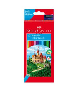 Farbičky Faber Castell drevené, 12 ks 