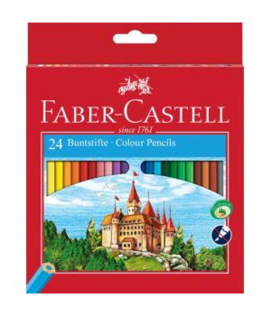 Farbičky Faber Castell drevené, 24 ks 