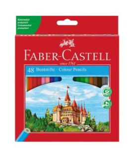 Farbičky Faber Castell drevené, 48 ks 