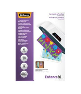 Laminovacie fólie Fellowes A4 80 mic. adhezívne 