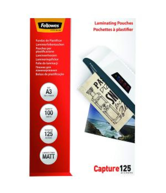 Laminovacie fólie Fellowes 303x426 A3 125mic matné 