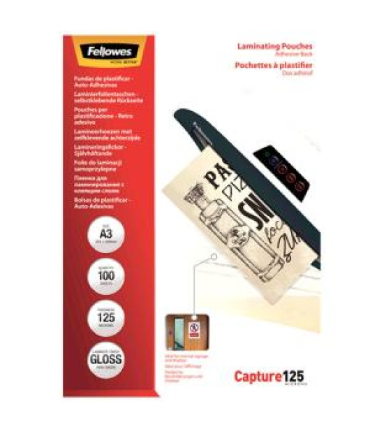 Laminovacie fólie Fellowes 303x426 A3 125mic adhezívne 