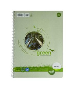 Blok College Format Werk Ursus Green A4 80 listov štvorčekový 60g recyklovaný 