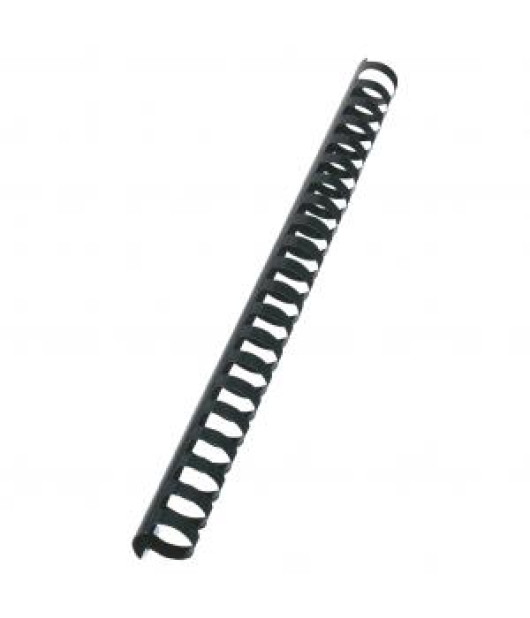 Plastové hrebene GBC 21R 22mm čierne 