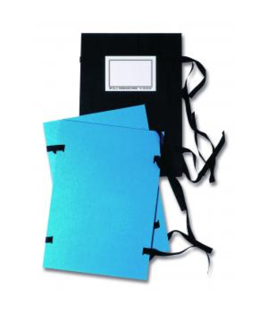 Spisové dosky A4 s etiketou HIT OFFICE čierne 