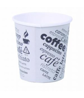 Papierový pohár 120ml ’XS’ Coffee to go s motívom 50ks 