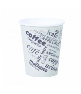 Papierový pohár 280ml ’M’ Coffee to go s motívom 50ks 