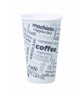 Papierový pohár 400ml Coffee to go s motívom 50ks 