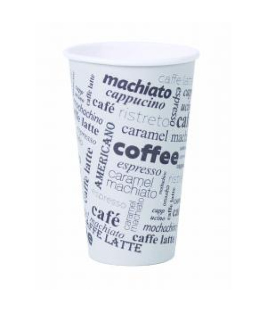 Papierový pohár 400ml Coffee to go s motívom 50ks 